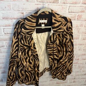 B. Smart Women's Zebra Print Jacket